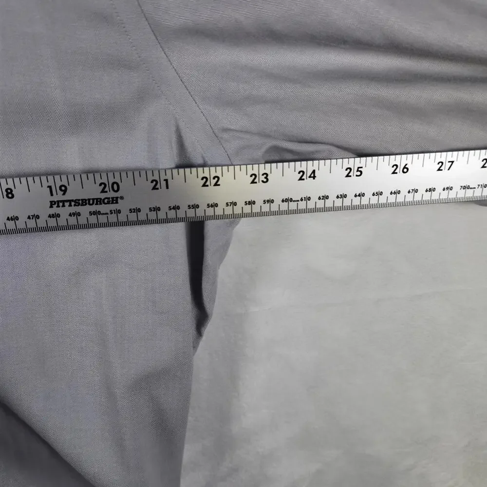 Banana Republic Standard Fit Long Sleeve‎ Button Up Shirt Gray Size XL Cotton